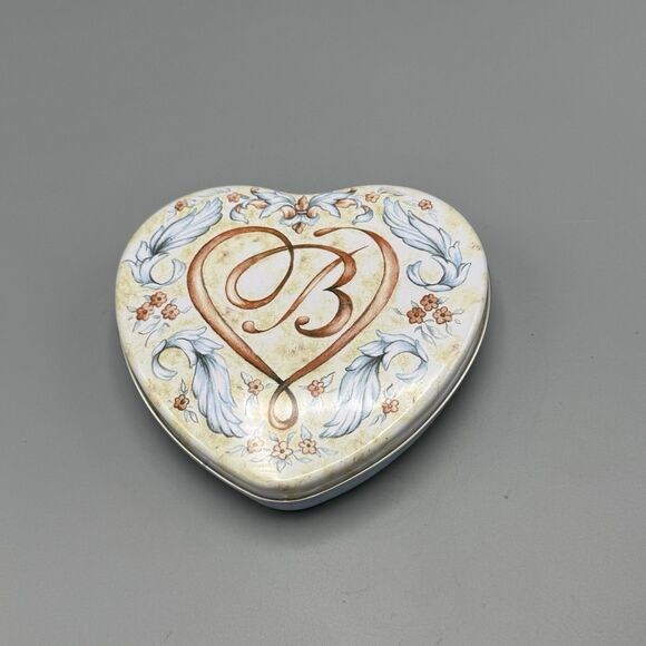 Brighton Heart Shaped Tin Trinket Jewelry Box Empty Love Romance 5.5" - Picture 10 of 10